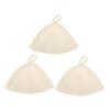 Healeved Thickened Felt Sauna Hat 3pcs White Bathing Cap Supple Head Protector for Sauna Room and Bathroom Spa Accessories view 1
