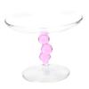 Alipis Glass Dessert Display Stand Fruit Plate Cake Stand Snack Tray Stylish and Functional Pink 1PC view 1