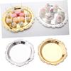 Alipis 6pcs Metal Fruit Tray Snack Dish Silver Finish for Wedding Decorations Ktv Parties and Home Use Diameter view 3