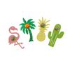 Alipis 48pcs Garlands Hawaii Flamingo Lollipop Ornament Decor for Party Supplies Pack view 3