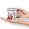 Vixar This Coffee Tastes Like You Need to Shut The f-up Sarcastic Joke Ceramic Coloured Mug Cup for Tea Coffee Hot Brew Gift 330ml 11 OZ Gift (Black) view 3