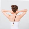 FRCOLOR Wooden Back Scratcher for Itch Relief Tickle Scratch Back Massage Tool Portable Household Use for Men and Women view 3