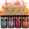 Classic Selection of Premium BBQ Seasonings - Holy Cow, Angels Wings, Smoky Pig, Ultimate Rub BBQ Rubs | Pack of 4 | 100% Natural | Great Foodie Gift view 1