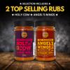Classic Selection of Premium BBQ Seasonings - Holy Cow, Angels Wings, Smoky Pig, Ultimate Rub BBQ Rubs | Pack of 4 | 100% Natural | Great Foodie Gift view 2
