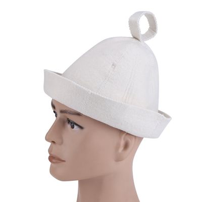 Sauna Hat Comfortable Breathable Wool Felt Cap for Russian Banya Bathing Men Women