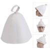 Sauna Hat Comfortable Breathable Wool Felt Cap for Russian Banya Bathing Men Women view 3