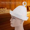 Sauna Hat Comfortable Breathable Wool Felt Cap for Russian Banya Bathing Men Women view 4