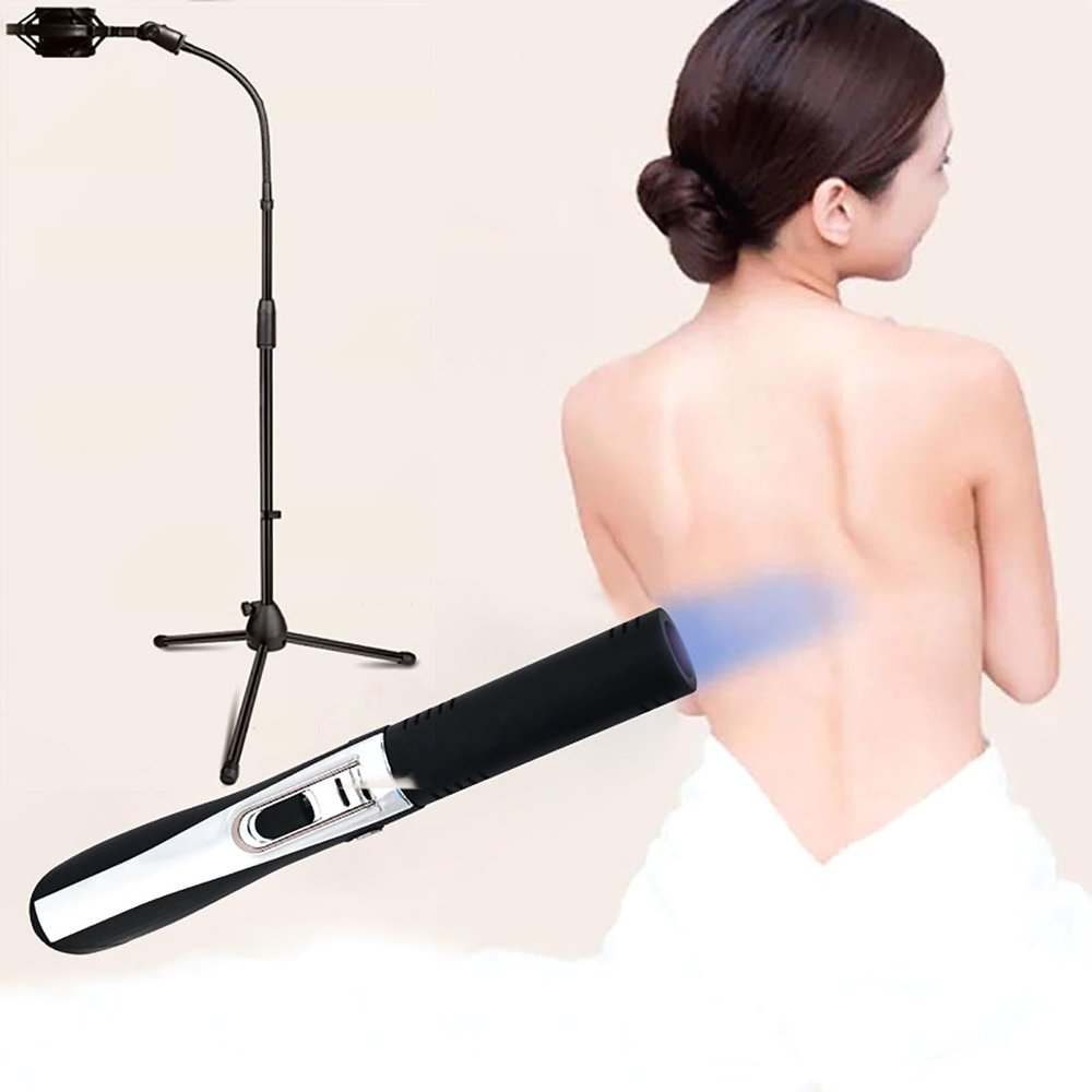 Terahertz Physiotherapy Device, Home Light Wave Pulse Massager with Stand, 3-level Wind Adjustment, Helps The Body Repair Itself, Relieves Body Pain and Skin Diseases