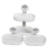Amosfun 3pcs Pp Material Suction Soap Dish Wall Mount Bar Soap Holder for Kitchen Bathroom view 1