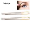 ANKROYU 2pcs Eyebrow Tweezers, Professional Stainless Steel Tweezers, Eyebrow Hair Removal Tweezer, Women Tweezers Daily Beauty Tools for Ingrown Hair Eyebrows Facial Hair view 3