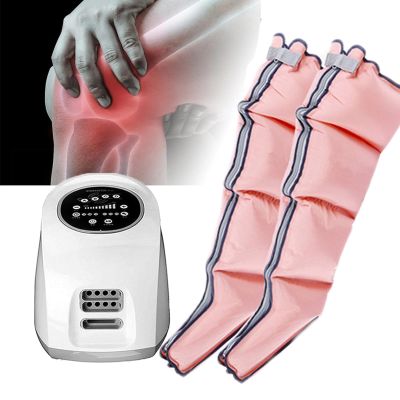 4 Cavity Leg Air Compression Massager, Electric Leg Massager Air Compression Calf Wraps with 10 Intensities 3 Modes, Relax Blood Circulation Rehabilitation, for Relieve Calf, Thigh and Foot Fatigue
