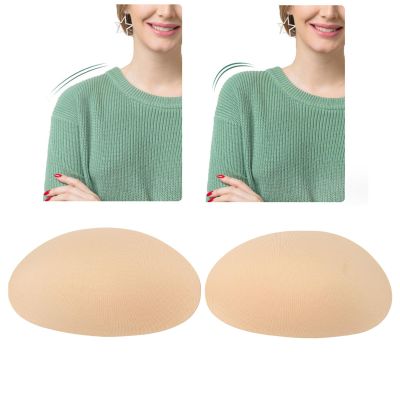 2 Pairs Soft Silicone Shoulder Push Up Pads, Shoulder Pads, for Better Posture Reusable and Anti Slip Design Breathable and Comfortable Shoulder Pads Suitable for All Kinds of Top