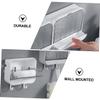 Ciieeo 2pcs Wall-mounted Soap Dish Wall-sticking Soap Box Holder Drain Tray for Bathroom Supply for Wall Mounted Holder Use view 2