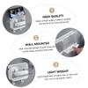 Ciieeo 2pcs Wall-mounted Soap Dish Wall-sticking Soap Box Holder Drain Tray for Bathroom Supply for Wall Mounted Holder Use view 4
