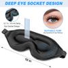 AMAZKER Premium Sleep Mask, Upgraded 3D Ergonomic Designed Soft Sleeping Mask Eye Mask Fully Adjustable Fit Sleep Masks for Women & Men Blackout Sleeping (01) view 2
