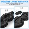 AMAZKER Premium Sleep Mask, Upgraded 3D Ergonomic Designed Soft Sleeping Mask Eye Mask Fully Adjustable Fit Sleep Masks for Women & Men Blackout Sleeping (01) view 3