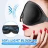 AMAZKER Premium Sleep Mask, Upgraded 3D Ergonomic Designed Soft Sleeping Mask Eye Mask Fully Adjustable Fit Sleep Masks for Women & Men Blackout Sleeping (01) view 4