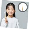 minkissy Panda Kids Toothbrush Soft Bristles for Ages 2-12 Yellow Handle and Storage Bucket Gentle Manual Brush for Children Oral Care and Travel view 3