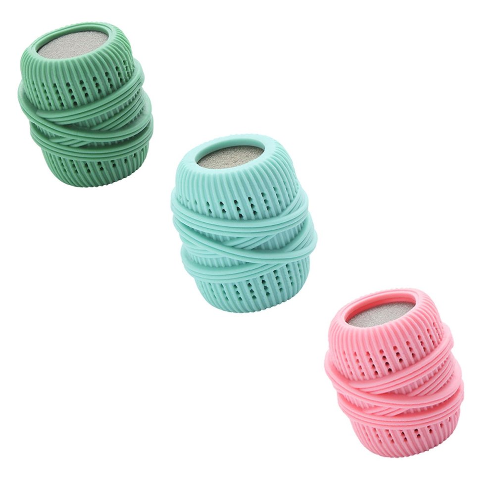 RGNHDQD Washing Machine Laundry Ball,Automatic Liquid Fabric Softener Dispenser Laundry Balls For Washer Refillable,Removal Washer Ball Dryer Washing Laundry Washing Sponge Household Substitute (B,3)