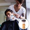 AMIUHOUN Men Shaving Brush Wood Handle, Salon Tools Hand Crafted Shaving Brush Wood Handle Shave Brushes 7Pcs view 4