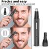 AMIUHOUN Electric Nose Hair Trimmer Nose Hair Trimmer for Men Women USB Rechargeable Nose Hair Trimmer IPX7 Waterproof Trimmer Nose Clippers view 2