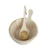 AMIUHOUN Sauna Bucket Wooden Sauna Bucket Wooden Sauna Bucket and Spoon Handmade Sauna and Spa Accessories Wooden Sauna Bucket view 3