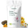 Detox Green Tea Organic 100g (50 Cups) | Loose Leaf Green Tea with Dandelion, Apple, Sage, White Tea, Marigold, Passion Fruit REPLANTEA view 1