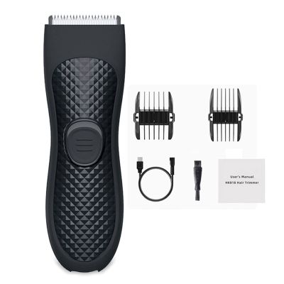 Hair Trimmer Electric Hair Clipper Body Beauty Container Comfortable and Safe, Adult Hair Shaver Private Armpit Pubic Hair Electric Hair Clipper, Man Woman Body Hair Shaver USB Rechargeable Black