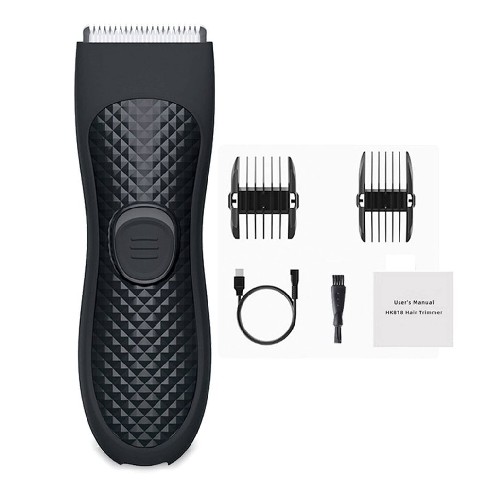 Hair Trimmer Electric Hair Clipper Body Beauty Container Comfortable and Safe, Adult Hair Shaver Private Armpit Pubic Hair Electric Hair Clipper, Man Woman Body Hair Shaver USB Rechargeable Black