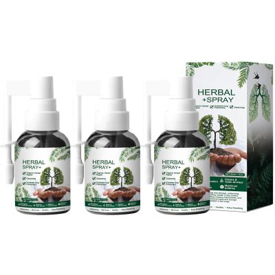 Respinature Herbal Lung Cleanse Mist - Natural Respiratory Cleanse & Breathe Spray, Lung Exerciser Powerful Lung Support, Herbal Lung Care Essence Daily Use - 30ml (3pcs)