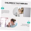 FRCOLOR Childrens Soft Bristle Toothbrush for Kids Ages 2-12 with Storage Bucket, Supple Manual Toothbrush, Pink Panda Design, Gentle Cleaning for Boys and Girls view 2