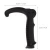 Baluue Trekking Pole Handle Plastic Hiking Pole Grip Plastic Walking Stick Handle Replacement Trekking Pole Adapter Handle for Hiking Stick Black view 2