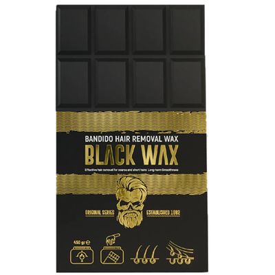 Bandido Hair Removal Hot Wax Black | Full Body, Face, Nose and Bikini Areas | Black Wax 450 gr