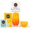 Tropical Bubble Tea Kit | Fruit Boba Tea Set Includes Mango Syrup, Passion Fruit Popping Boba, Tea Bag and Paper Straw | by THE TEASHED view 1