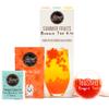 Summer Fruit Bubble Tea Kit | Fruit Boba Tea Set Includes Peach Syrup, Strawberry Popping Boba, Tea Bag and Paper Straw | by THE TEASHED view 1