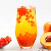 Summer Fruit Bubble Tea Kit | Fruit Boba Tea Set Includes Peach Syrup, Strawberry Popping Boba, Tea Bag and Paper Straw | by THE TEASHED view 3