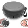 THSTOIC Denture Bath Case - False Teeth Container with Mirror, No-Leaking Retainer Cleaning Box, Travel Denture Holder Cup for Soaking Full & Partial Dentures, Mouth Guards, Braces, Aligners view 1