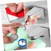 Ciieeo 4pcs Magnetic Soap Holder for Bathroom Wall-mount Creative Soap Container Dispenser in Grey Bathroom Accessories for Storage Organisation view 4