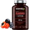 Essensey Guarana + Caffeine | 90 Capsules | Natural Energy Boost & Focus Supplements | 150mg Coffeine | 228mg Guarana Seed Extract | Vegetarian Formula view 1