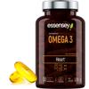 Essensey Omega 3 Fish Oil Capsules with DHA, EPA & Vitamin E - 90 Softgels for Brain Heart & Eye Health - Essential Fatty Acids Supplement view 1