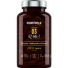 Essensey Vitamin D3 K2 MK-7 - Dietary Supplement Helps Maintain Healthy Teeth and Bones - 100% of Daily Vitamin K Requirement - Muscle Function - Immunity - Proper Blood Clotting - 90 Capsules