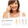 Anneome 5 Sets Lens Inserter Remover Tweezers Multi-Color Suction Stick Tool for Glasses Travel-Friendly Kit Blue Pink White Orange Green view 2