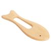 2Pcs Wooden Gua Sha Board Fish Shape Polished Beech Sturdy Safe Smoothing Wooden Scraping Tool for Arms Legs Back view 2