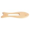 2Pcs Wooden Gua Sha Board Fish Shape Polished Beech Sturdy Safe Smoothing Wooden Scraping Tool for Arms Legs Back view 3