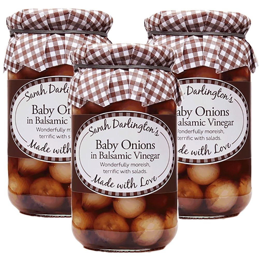 FreshCart Basics Mrs Darlington's Baby Onions in Balsamic Vinegar - 450g - Pack of 3