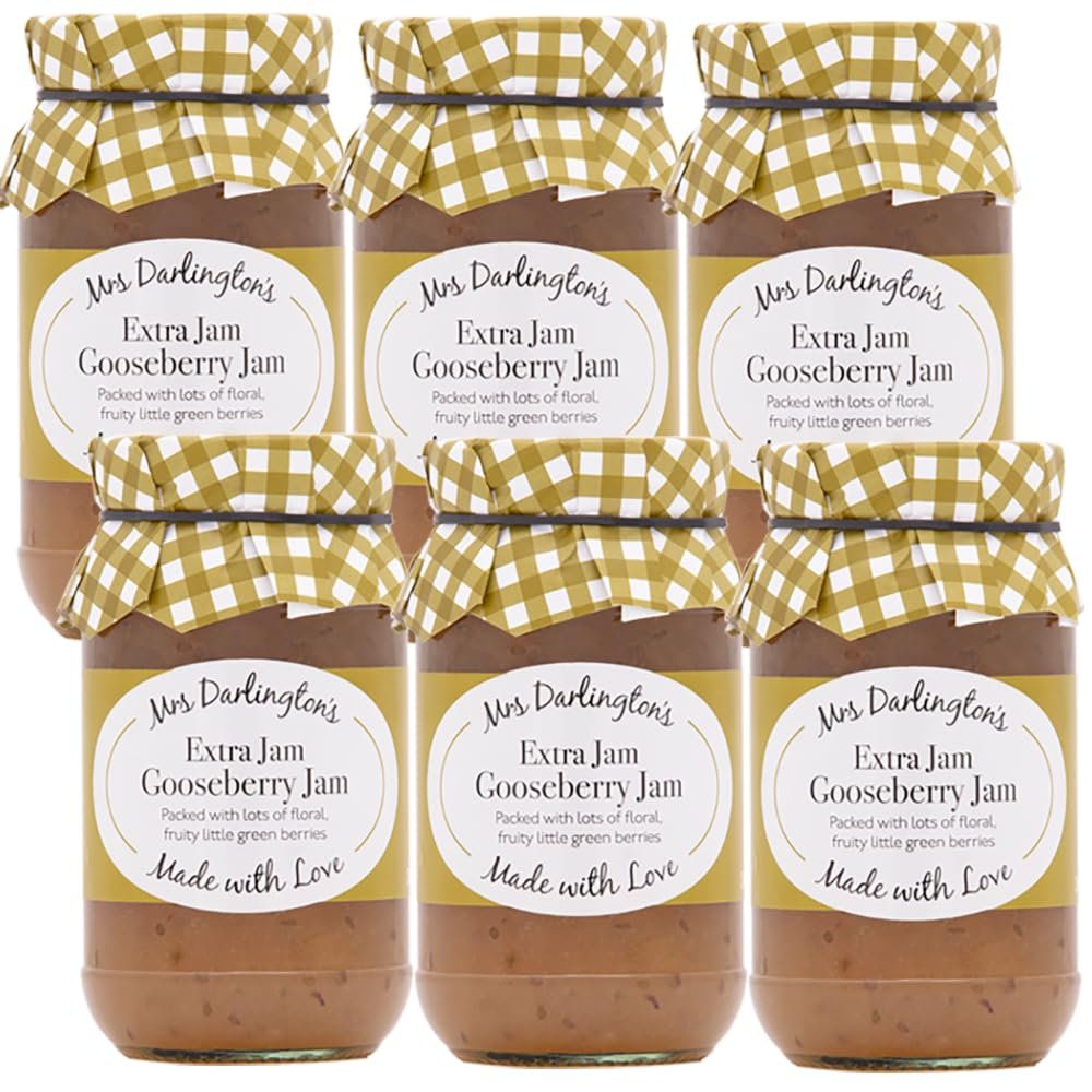 FreshCart Basics Mrs Darlington's Gooseberry Jam - 340g - Pack of 6