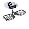 Ciieeo Bathroom Shelves Draining Soap Dish Shower Soap Dish Self Adhesive Vintage Style view 1