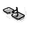 Ciieeo Bathroom Shelves Draining Soap Dish Shower Soap Dish Self Adhesive Vintage Style view 2