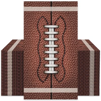 JarThenaAMCS 50Pcs Football Guest Napkins Brown Rugby Disposable Paper Napkins Sport Theme Dinner Hand Napkin for Superbowl Party Supplies Table Decorations