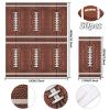 JarThenaAMCS 50Pcs Football Guest Napkins Brown Rugby Disposable Paper Napkins Sport Theme Dinner Hand Napkin for Superbowl Party Supplies Table Decorations view 2